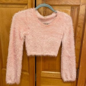 For love & lemons pink crop worn once